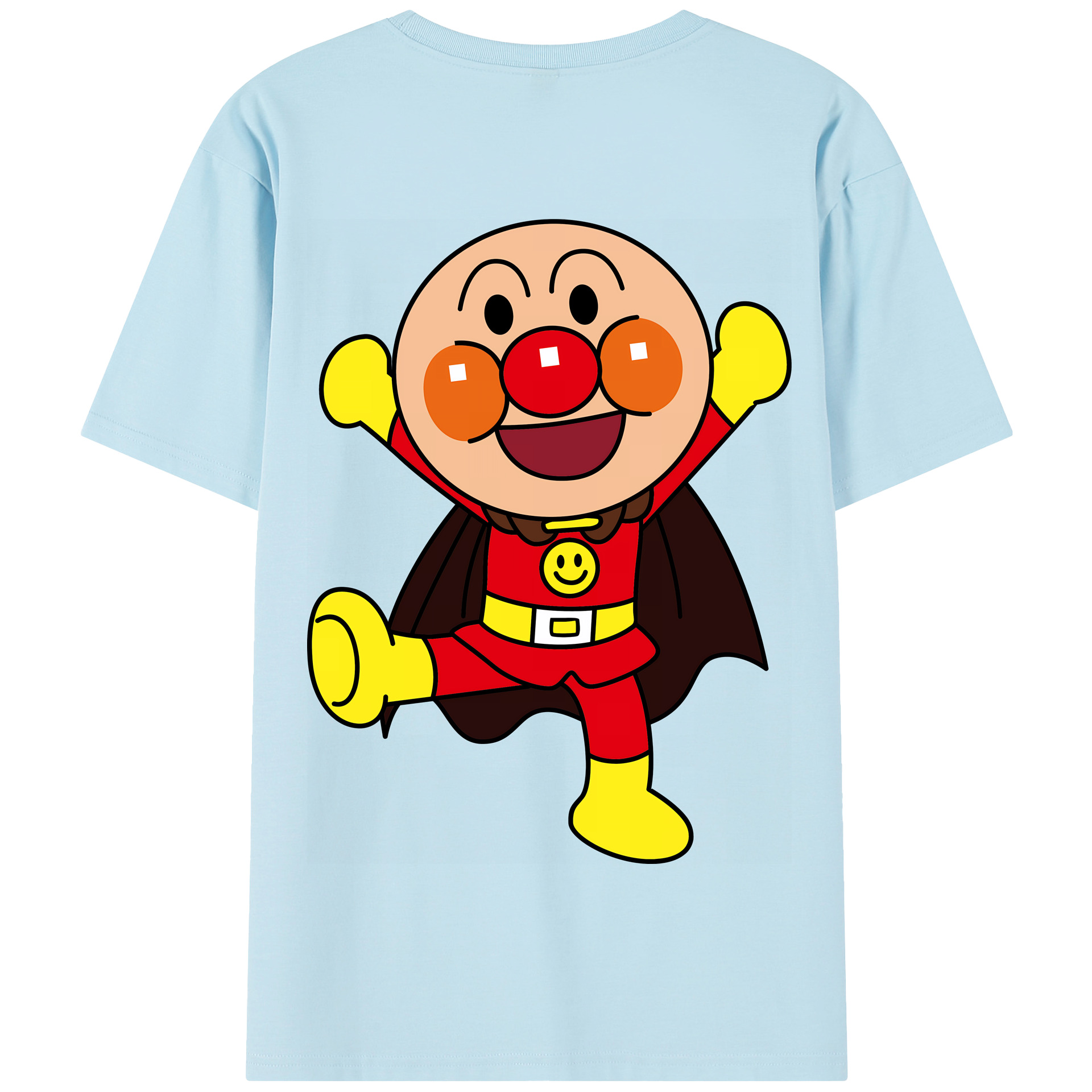 （画像用） アンパンマン Anpanman 綿100％半袖Tシャツ（背面プリント）